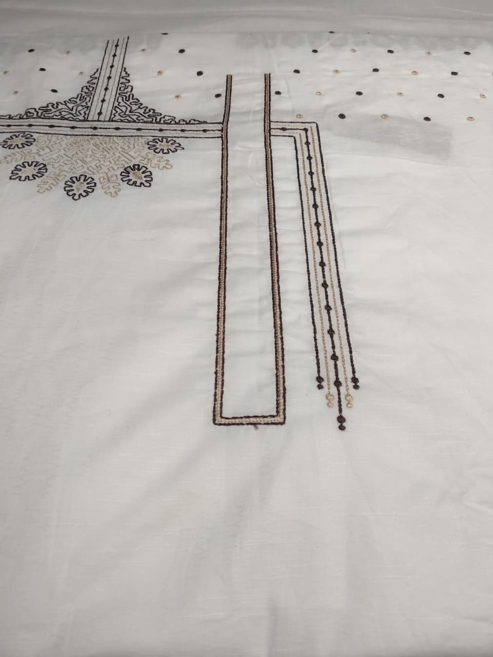 Premium Mughlai Embroidered Kurta Salwar Fabric (unstitched)