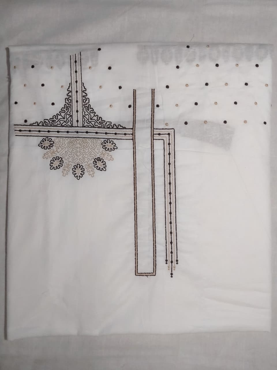 Premium Mughlai Embroidered Kurta Salwar Fabric (unstitched)