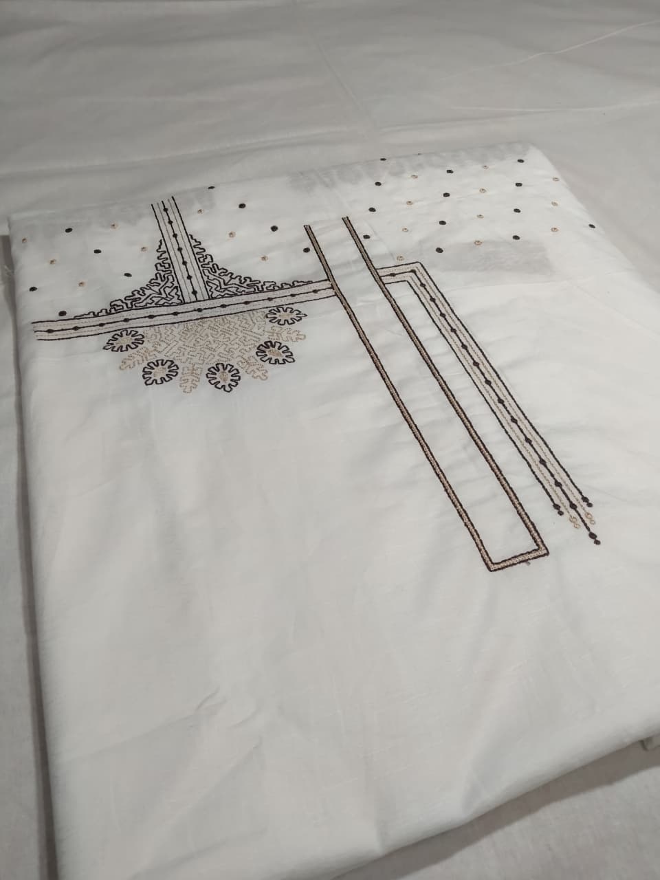 Premium Mughlai Embroidered Kurta Salwar Fabric (unstitched)