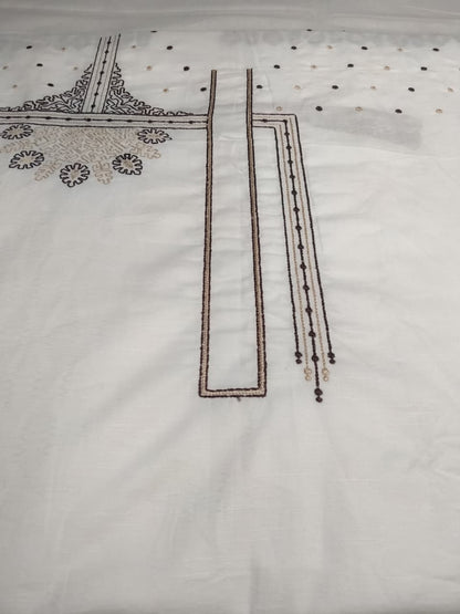 Premium Mughlai Embroidered Kurta Salwar Fabric (unstitched)