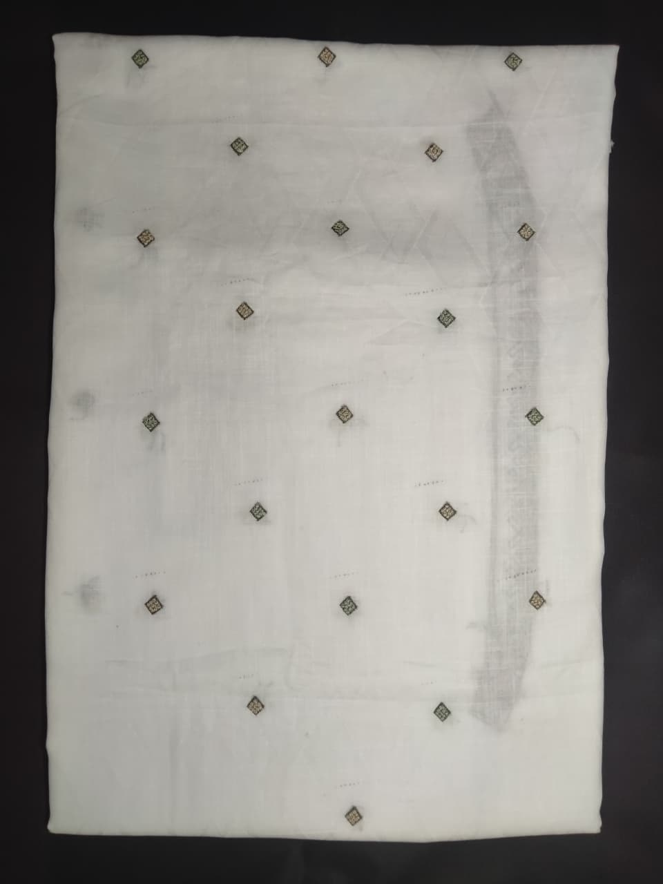 Premium Hand Embroidered Kurta Pajama fabric set (unstitched)